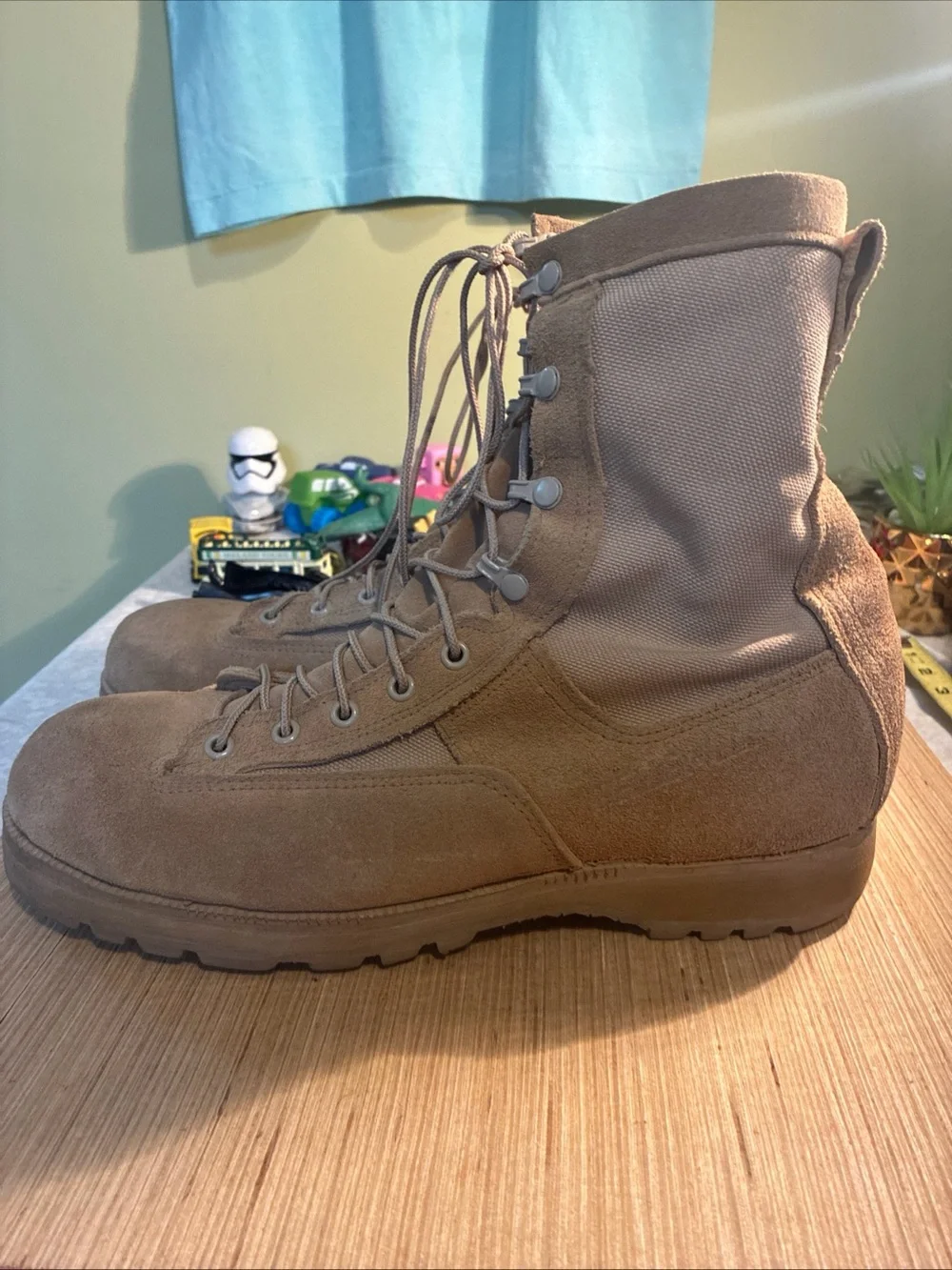 Gore-Tex Belleville Men's Lace-Up Suede Tactical Boots in Tan Sz 11.5